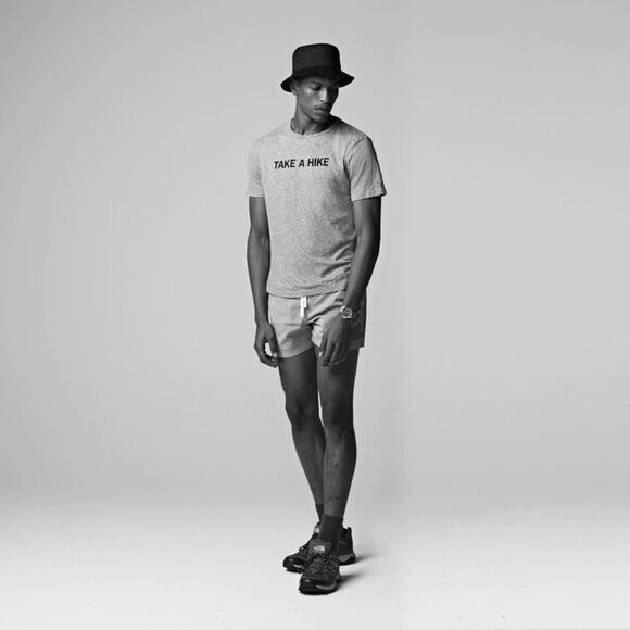 HIRO CLARK "TAKE A HIKE" SLUB SHORT SLEEVE COTTON TEE SHIRT - Picture 8 of 8